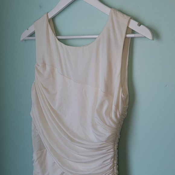 BCBGMaxazria "Renay" Off White Bodycon Dress - Picture 10 of 16